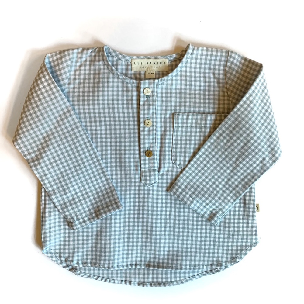 Les Gamins Gingham Henley